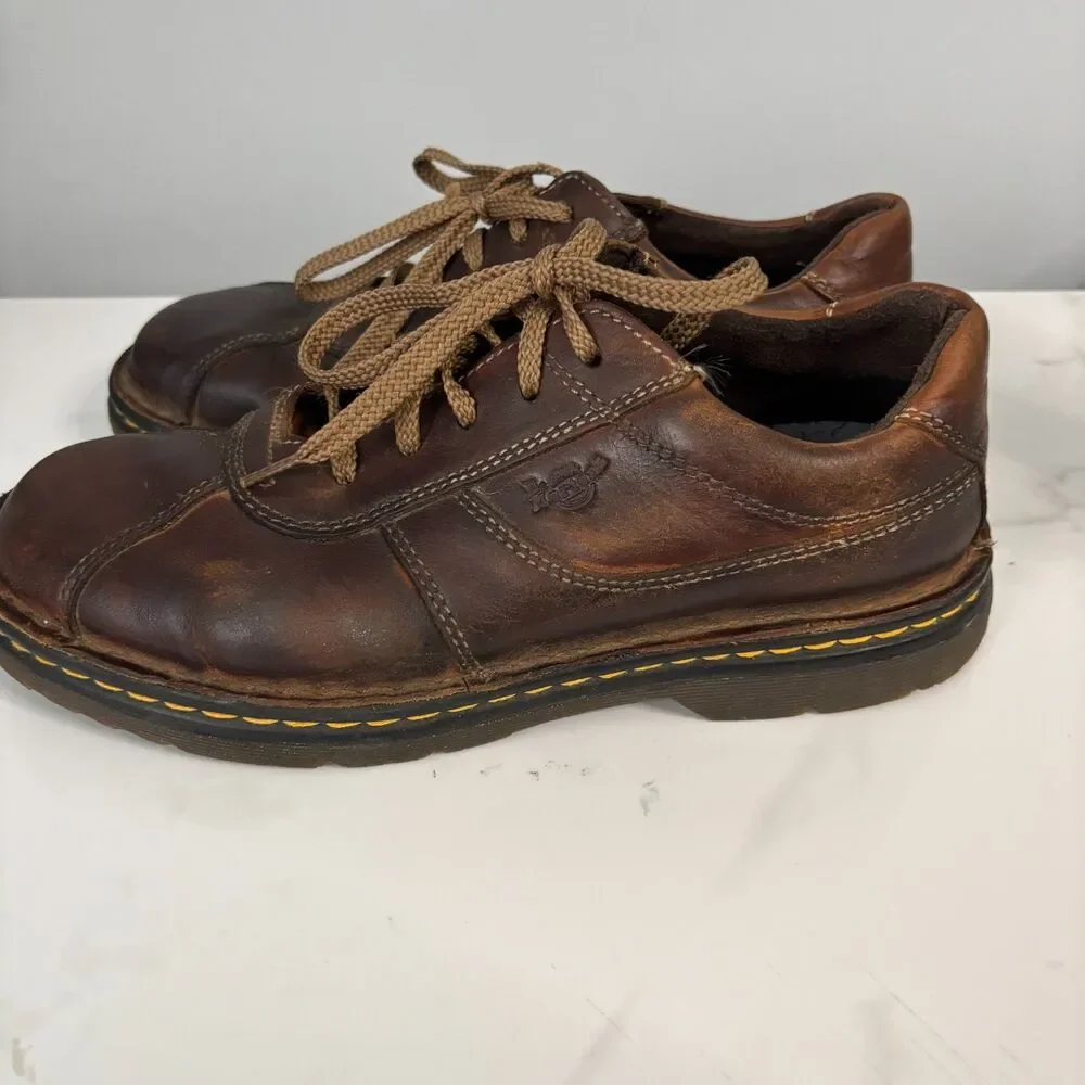 Dr. Martens Men Vintage Leather Shoes Loafer Oxford 8A91 Bowling Peanut Size 9